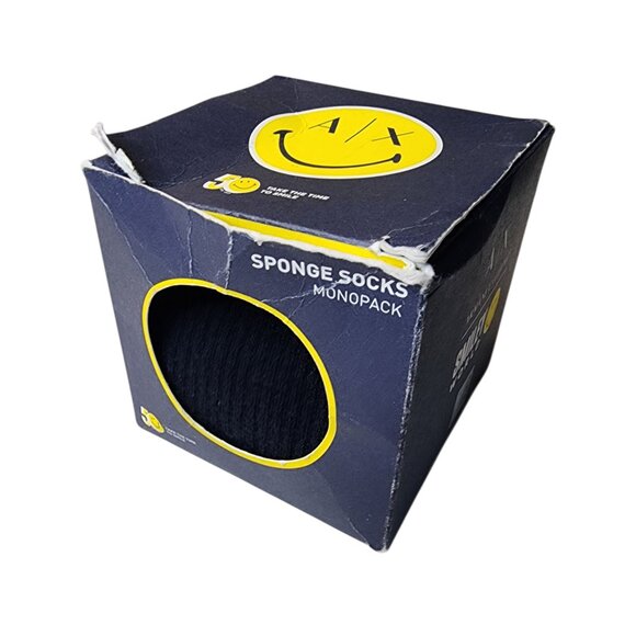 Armani Exchange Smiley Logo Sponge Socks Black‎ - Picture 3 of 4